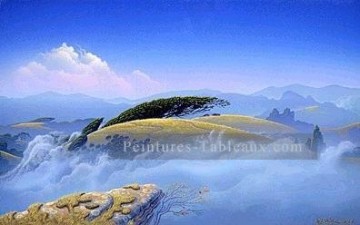 xdf006aE moderne paysage montagnes Peinture à l'huile